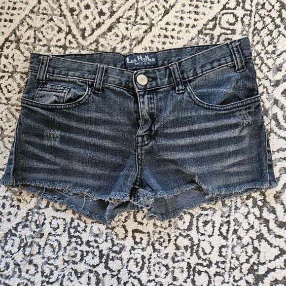 3/$15 Les Halles Cut Off Denim Short Shorts Size 27 - Picture 1 of 6